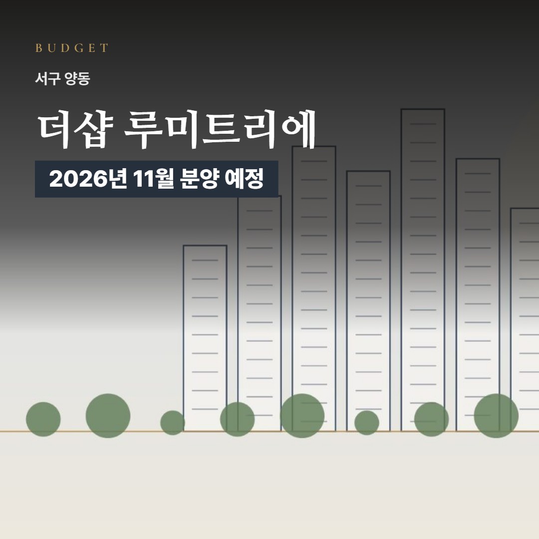 더샵 루미트리에 자금 계획
